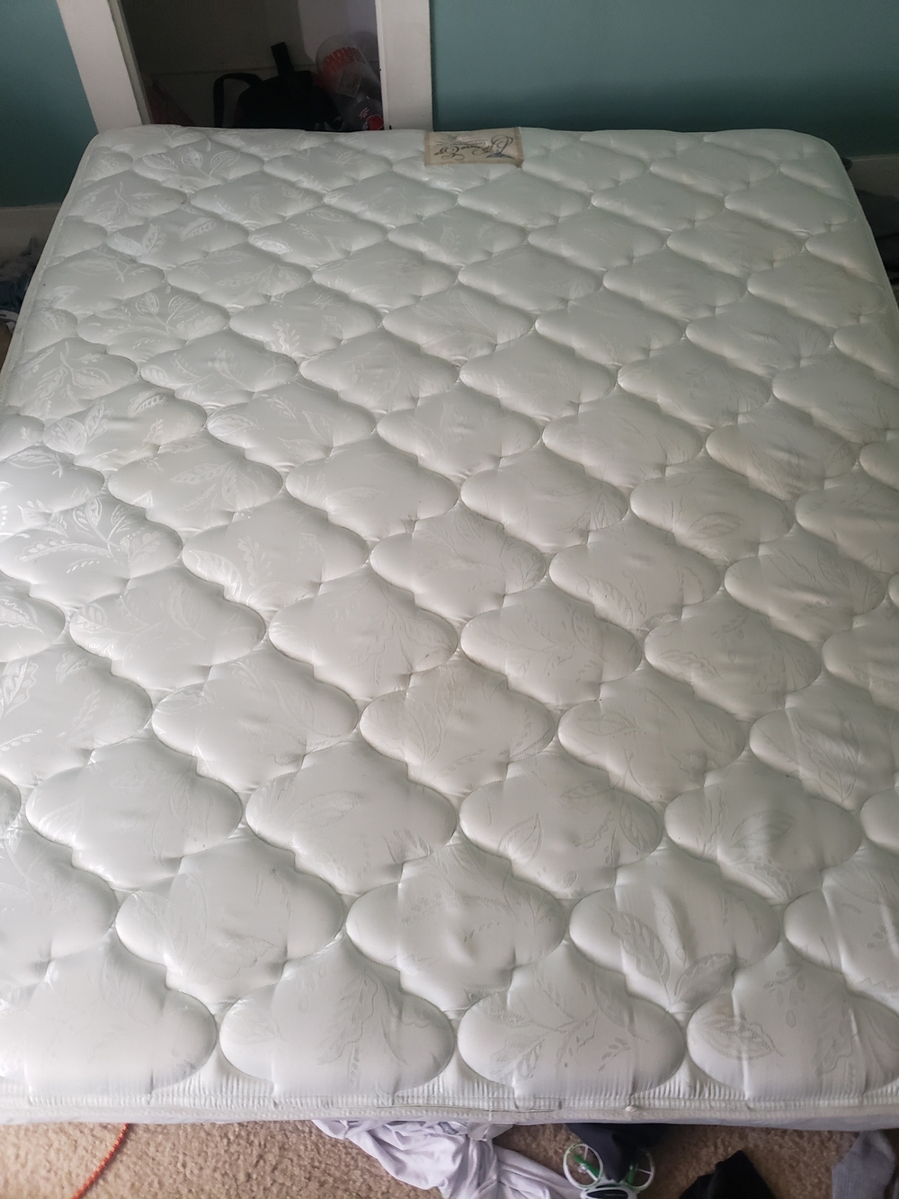 White Quilted Mattress Cover Topper for Added Comfort